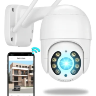 Câmera Ip A8 App Icsee Infravermelho Prova D'água Externa Wifi Hd Cor Branco